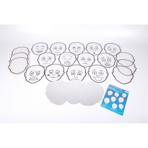 Set educativ pentru recunoasterea emotiilor cu 13 figuri si materiale aditionale - poza 2