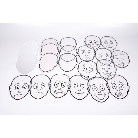 Set educativ pentru recunoasterea emotiilor cu 13 figuri si materiale aditionale - poza 3