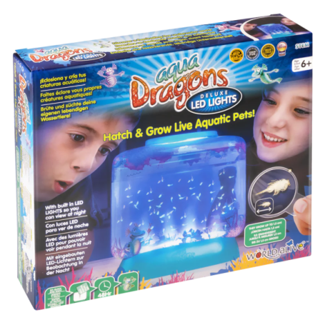 Set educativ STEM - AQUA DRAGONS Habitat Lumea subacvatica - acvariu Deluxe cu LED-uri - poza 1