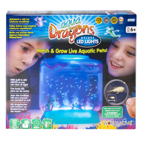 Set educativ STEM - AQUA DRAGONS Habitat Lumea subacvatica - acvariu Deluxe cu LED-uri - poza 2