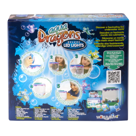 Set educativ STEM - AQUA DRAGONS Habitat Lumea subacvatica - acvariu Deluxe cu LED-uri - poza 4