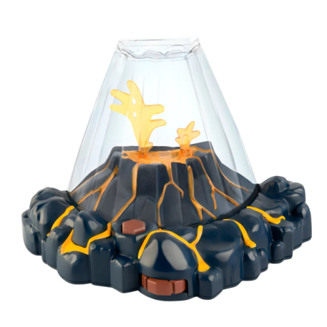 Set educativ STEM - AQUA DRAGONS Habitat VULCAN cu lava - acvariu cu LED si Aqua Dragons rosii - poza 5