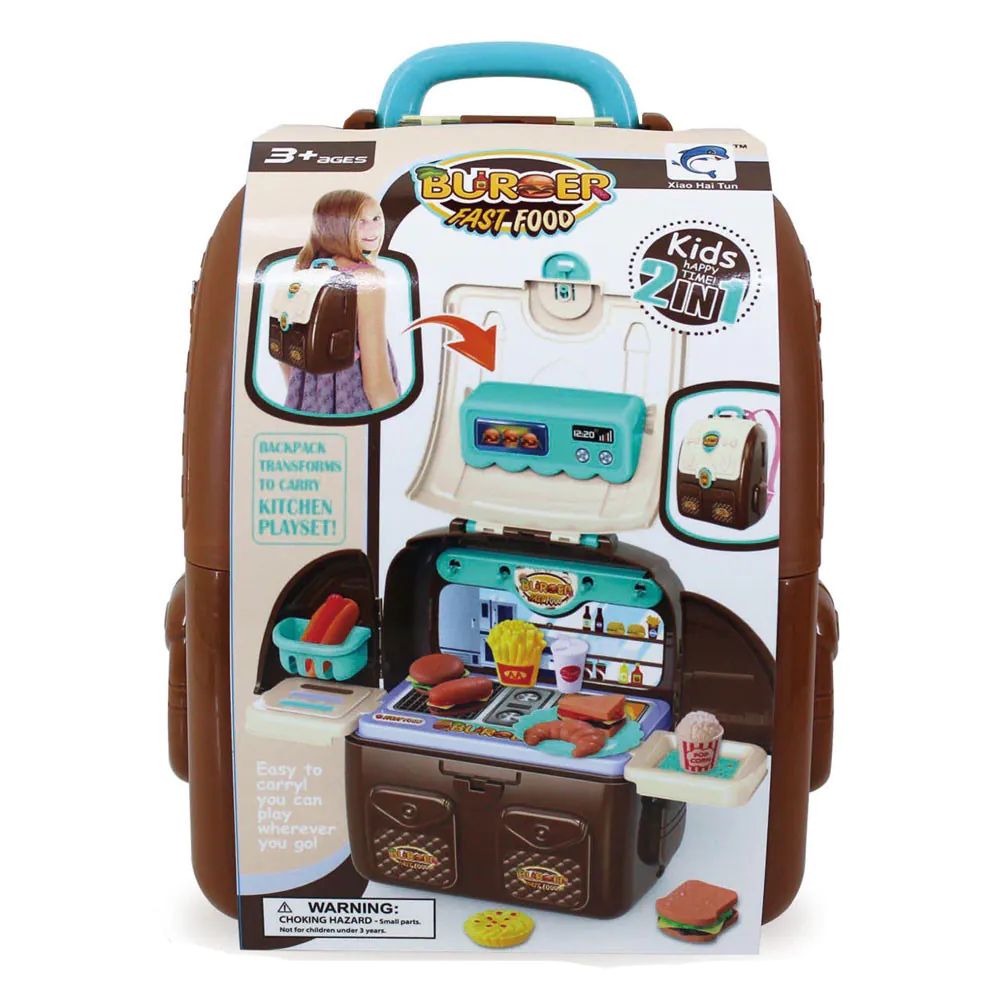 Set fast food 2 in 1 in rucsac Burger Fast Food - poza 3