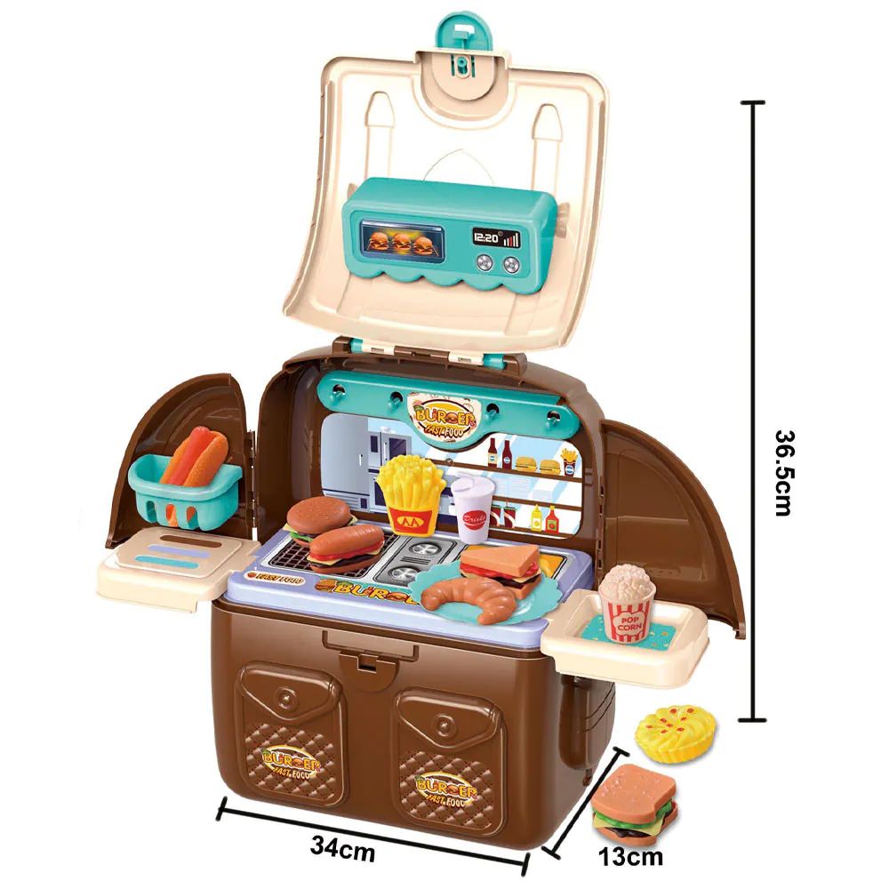 Set fast food 2 in 1 in rucsac Burger Fast Food - poza 4