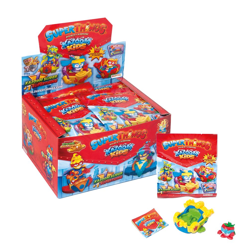 Set figurina cu vehicul SuperThings Kazoom Kids si Kazoom Slider - poza 2