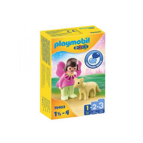 Set figurine 2 piese 1.2.3 Zana cu vulpe 3+ ani Playmobil PM70403 - poza 1