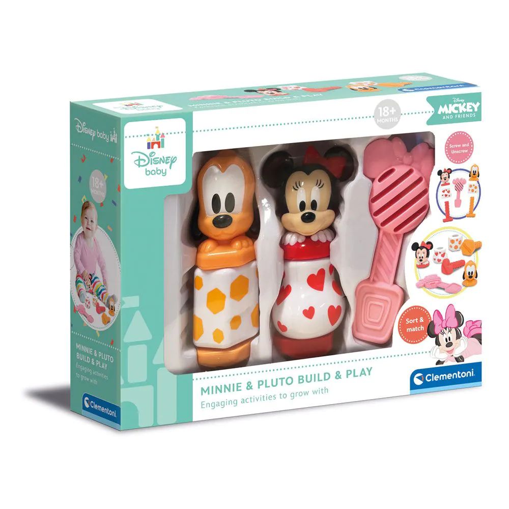 Set figurine construibile Clementoni Disney Baby Minnie si Pluto - poza 2