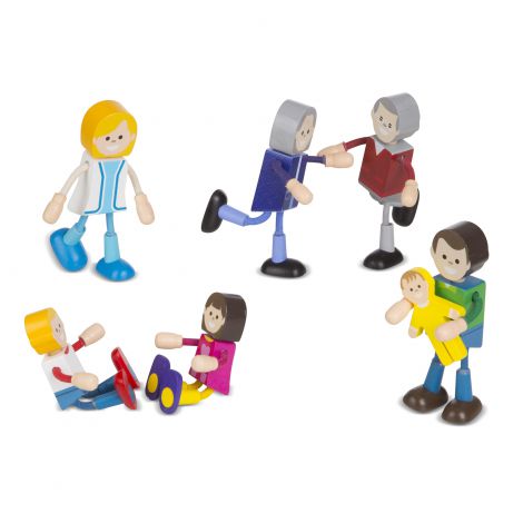 Set figurine flexibile Familia - Melissa & Doug - poza 1