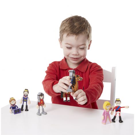 Set figurine flexibile Familia Regala - Melissa & Doug - poza 2
