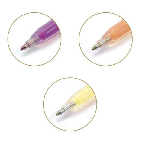 Set fluo roll-gel Djeco, 6 culori combinate - poza 2