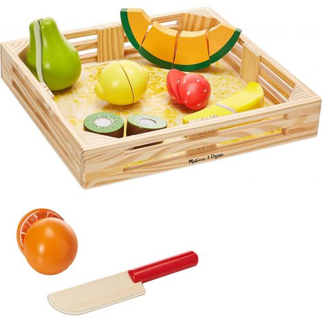 Set fructe lemn pentru taiat - Melissa & Doug 4021 - poza 1