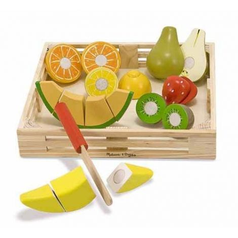 Set fructe lemn pentru taiat - Melissa & Doug 4021 - poza 3