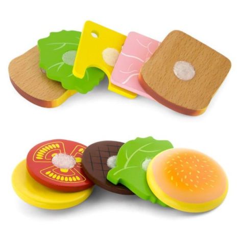 Set hamburger si sandvis din lemn - poza 2