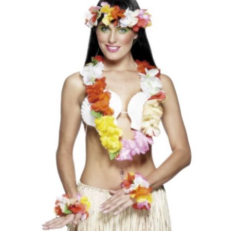Set hawaii multicolor - marimea 128 cm