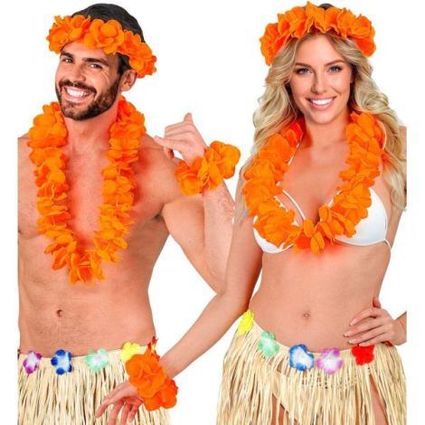 Set hawaii portocaliu - poza 2