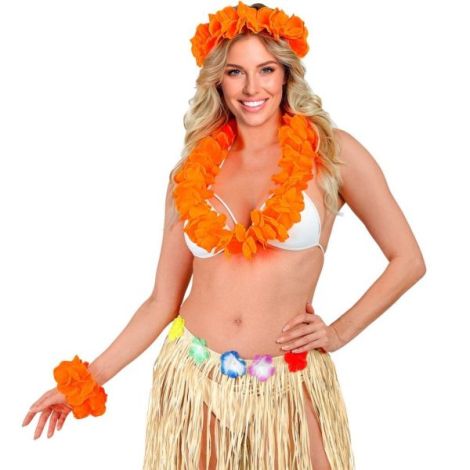 Set hawaii portocaliu - poza 4