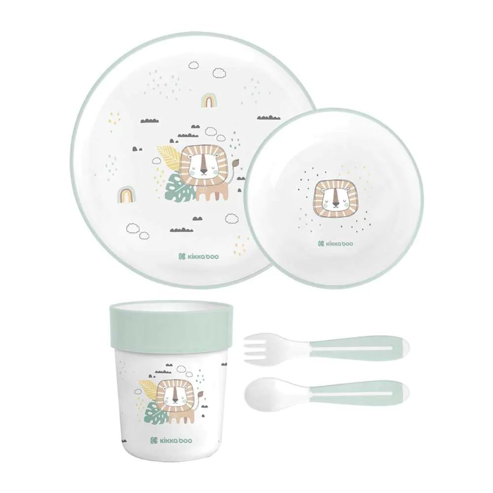 Set hranire bebelusi Kikka Boo Savanna 5 piese Mint