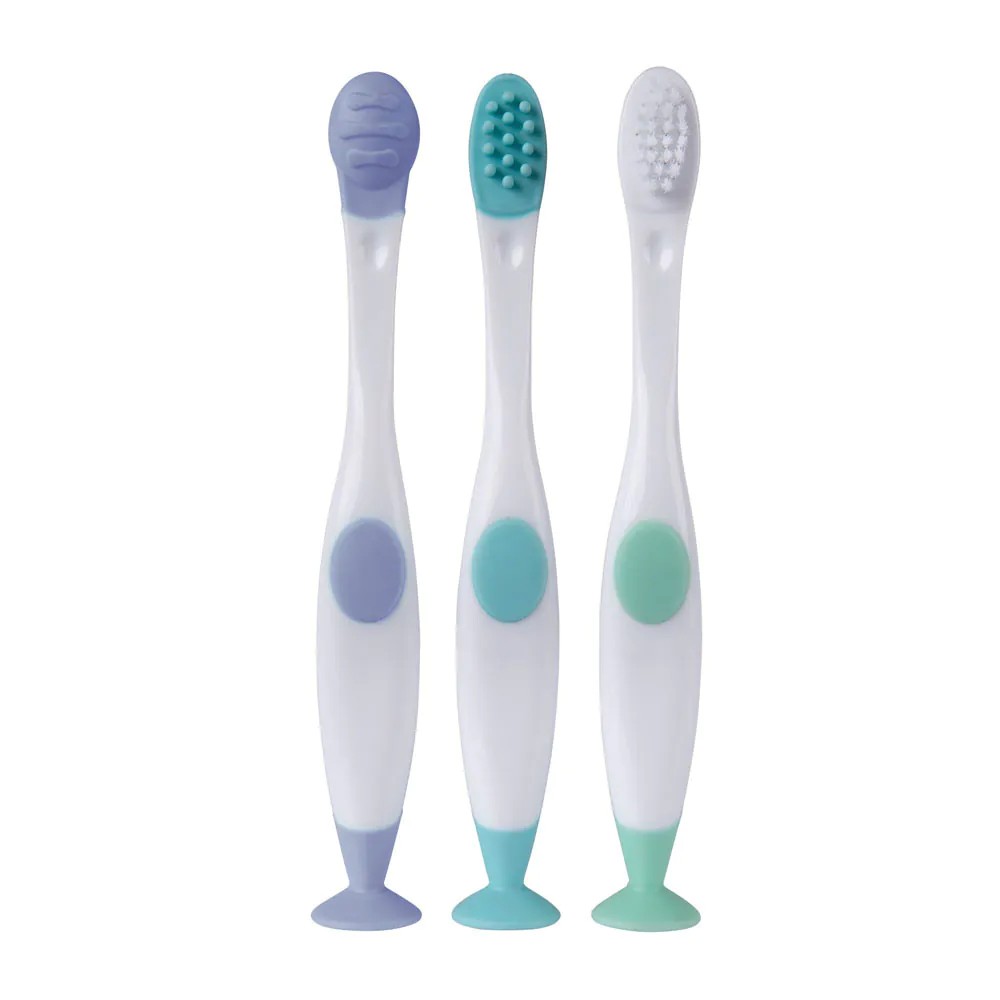 Set igiena orala bebelusi PlayGro Gentle Touch 6-12 luni 3 bucati - poza 1