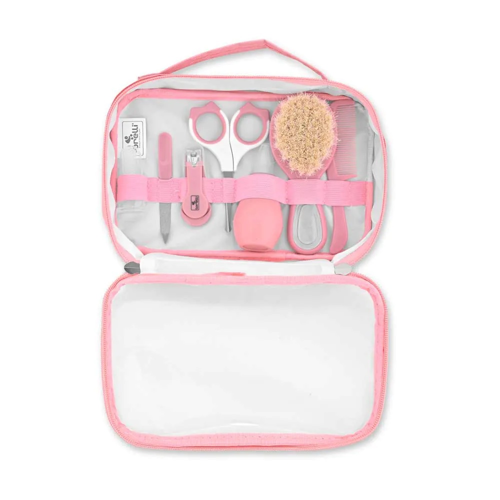 Set igiena pentru bebelusi Lorelli Deluxe 7 piese Blush Pink - poza 2
