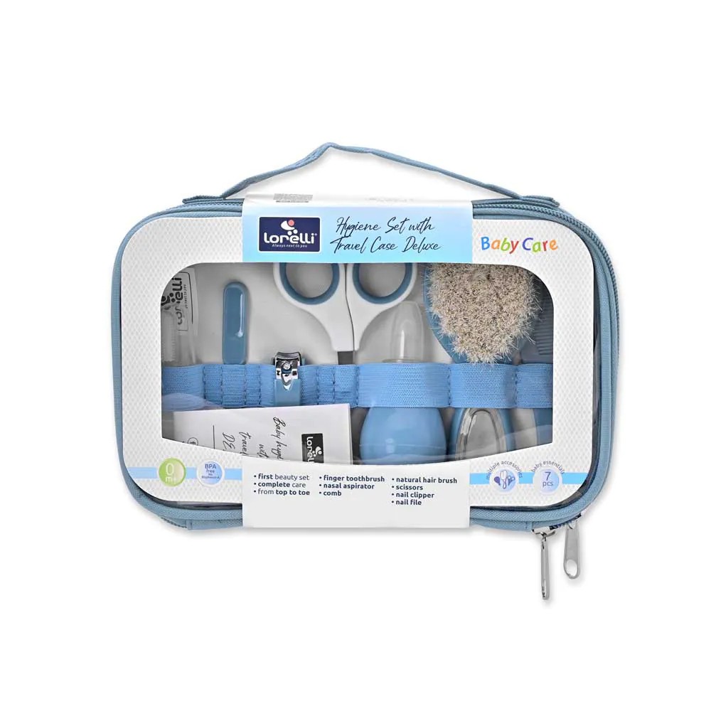 Set igiena pentru bebelusi Lorelli Deluxe 7 piese Moonlight Blue - poza 2