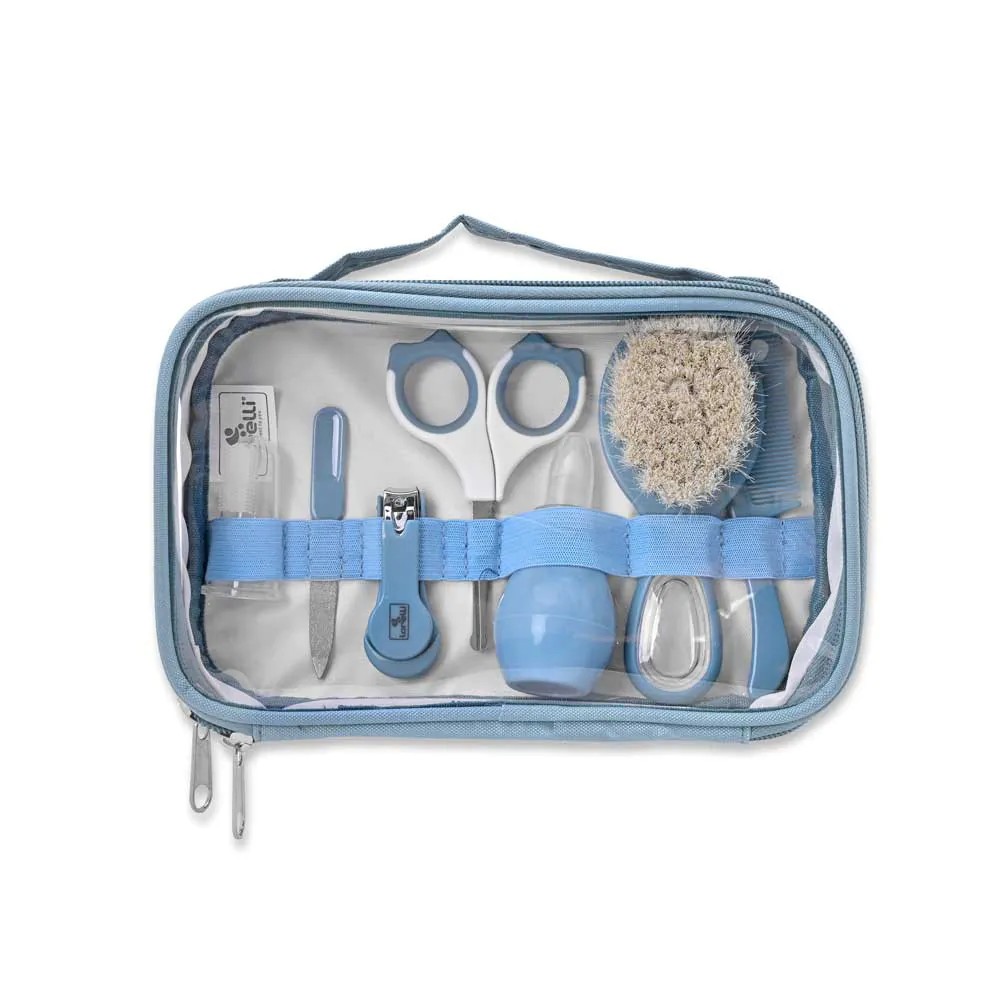 Set igiena pentru bebelusi Lorelli Deluxe 7 piese Moonlight Blue - poza 3