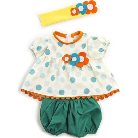 Set imbracaminte vreme calda pentru papusa fetita 38 cm Dots - poza 3
