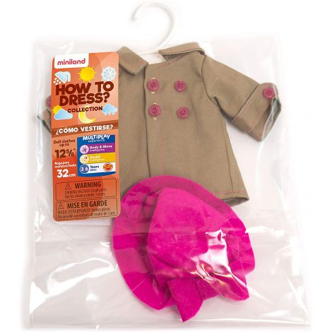 Set imbracaminte vreme temperata pentru papusa fetita 32 cm - poza 2