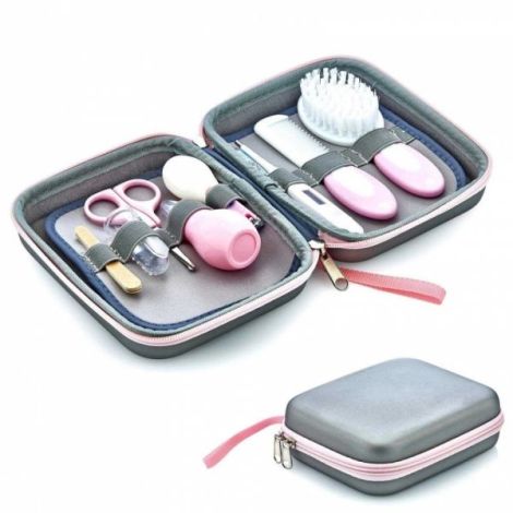 Set ingrijire unghii bebelusi cu 9 piese BabyJem Grooming Set (Culoare: Gri) - poza 2