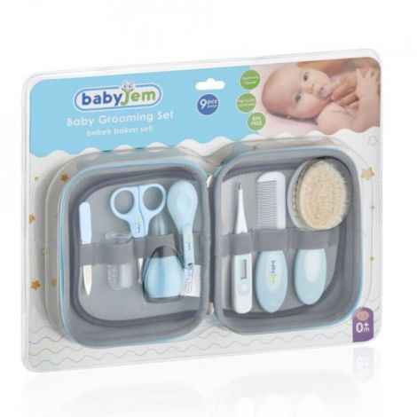 Set ingrijire unghii bebelusi cu 9 piese BabyJem Grooming Set (Culoare: Gri) - poza 4