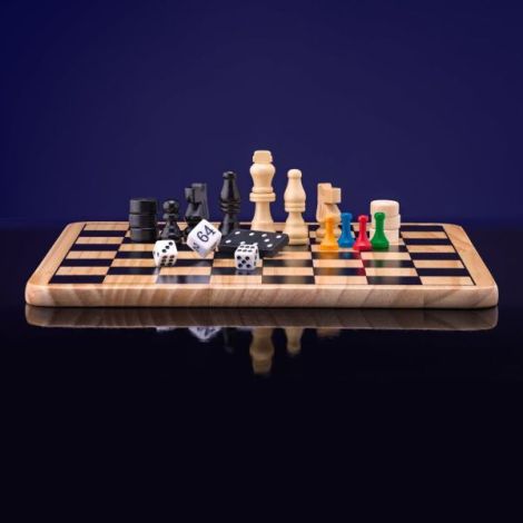 Set jocuri clasice - Sah, Dame, Table, Domino, Nu te supara, Dame chinezesti, Moara - poza 2