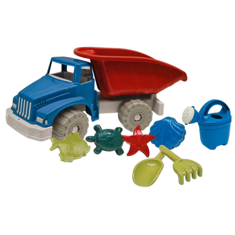 Set jucarii apa si nisip cu basculanta, stropitoare, forme si unelte Recycled