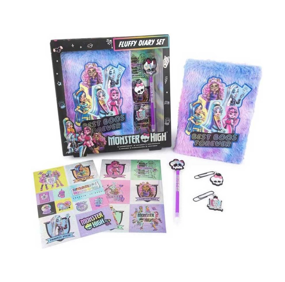 Set Jurnal cu Coperti pufoase Monster High - poza 2