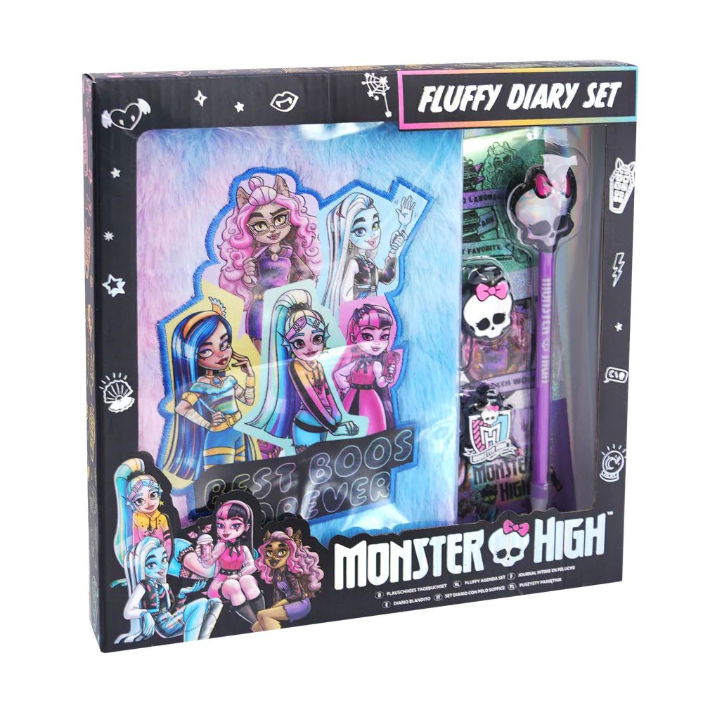Set Jurnal cu Coperti pufoase Monster High - poza 3
