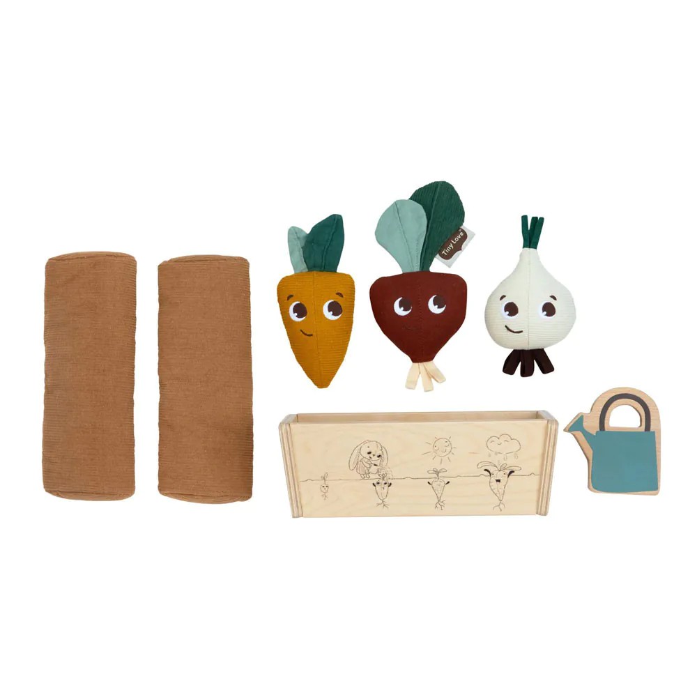 Set legume de plus cu ghiveci din lemn Tiny Love Garden Of Adventures 18 luni + - poza 2