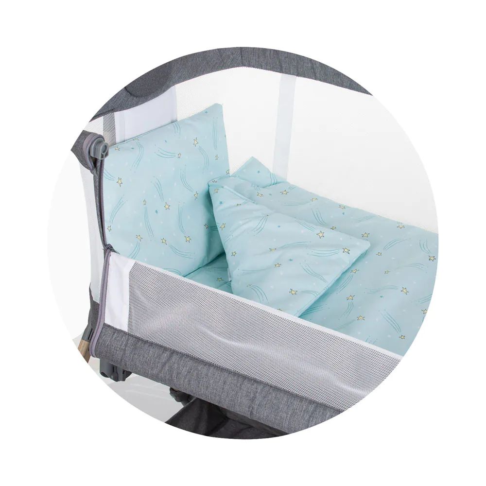 Set lenjerie 4 piese pentru tarc mic Chipolino Mini Mint - poza 2