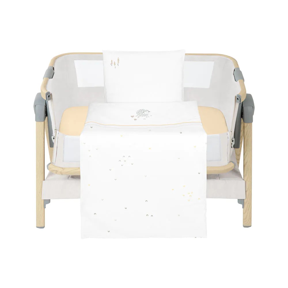 Set lenjerie 5 piese pentru mini patut Kikka Boo Sleepy Sheep