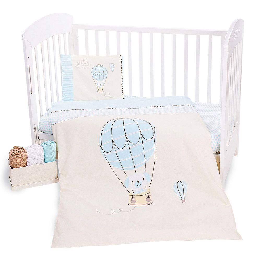 Set lenjerie de pat Kikka Puppy On Balloon, 5 articole - poza 1