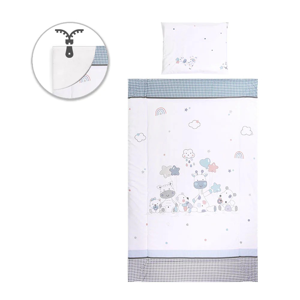 Set lenjerie de pat Lorelli Cosy 5 piese Girafa - poza 1