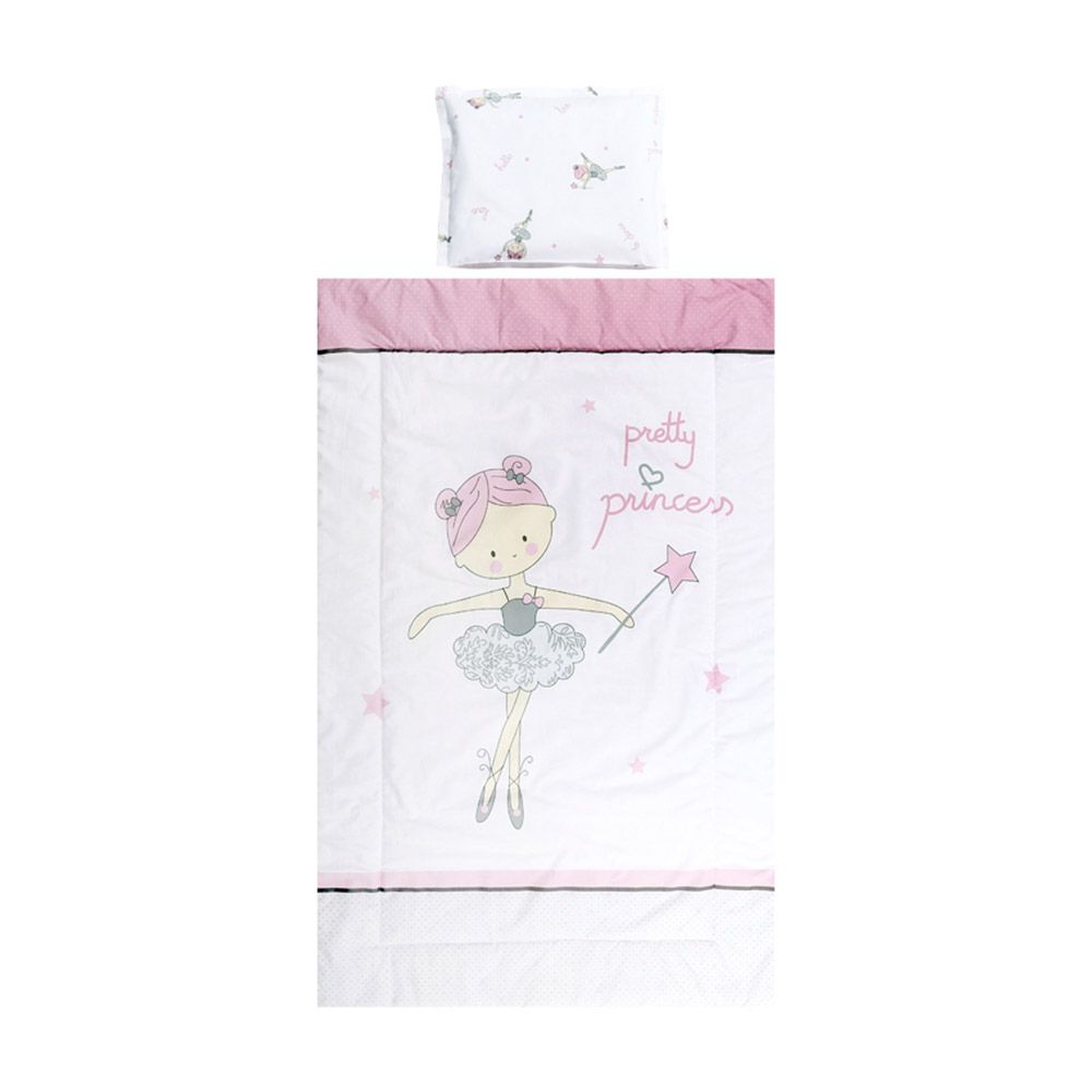 Set lenjerie de pat Lorelli Ranforce pink, 3 articole - poza 1