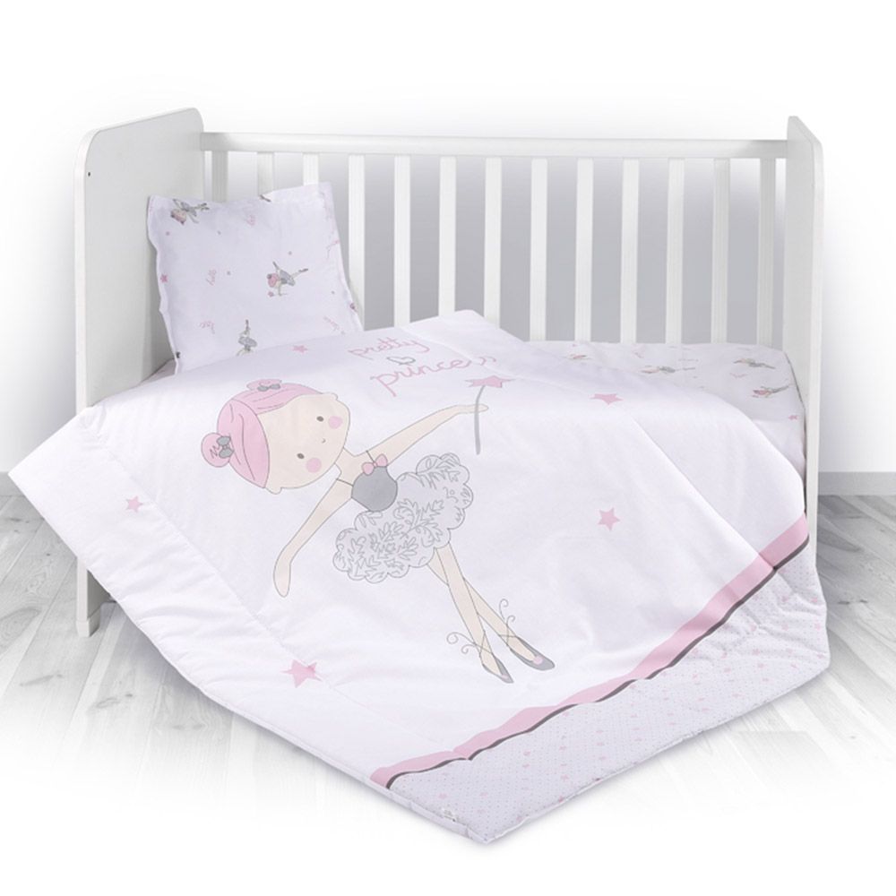 Set lenjerie de pat Lorelli Ranforce pink, 3 articole - poza 2