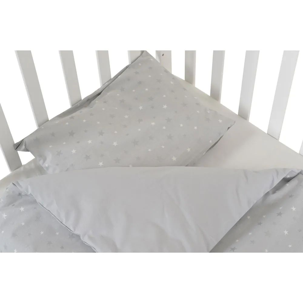 Set lenjerie de pat Moni Hugzz 60 x 120 cm 3 piese stelute gri - poza 2
