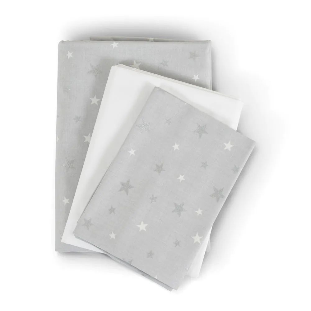 Set lenjerie de pat Moni Hugzz 60 x 120 cm 3 piese stelute gri - poza 3