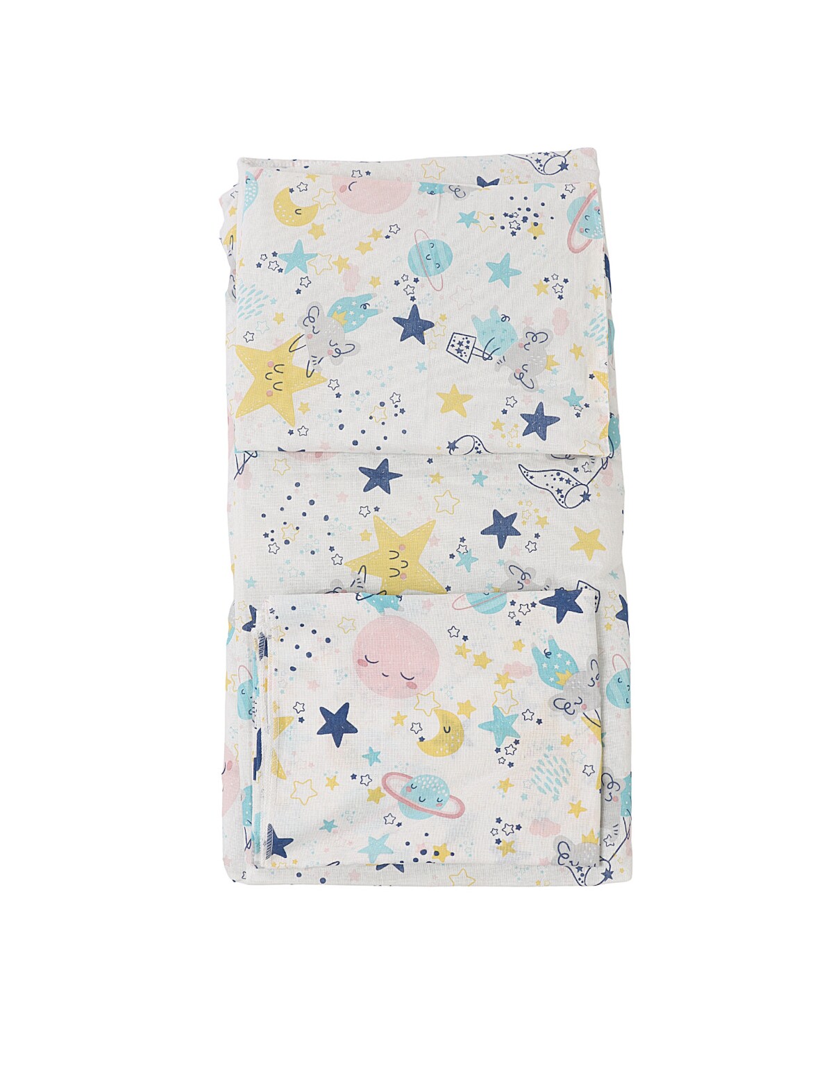 Set lenjerie patut 3 piese Galaxy crem