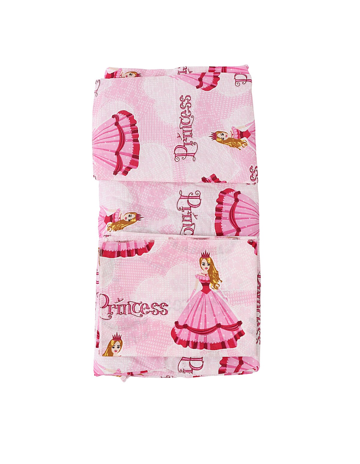 Set lenjerie patut 3 piese roz-printese