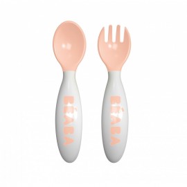 Set lingurita si furculita ergonomica- Nude - poza 1