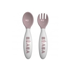 Set lingurita si furculita ergonomica- Nude - poza 3