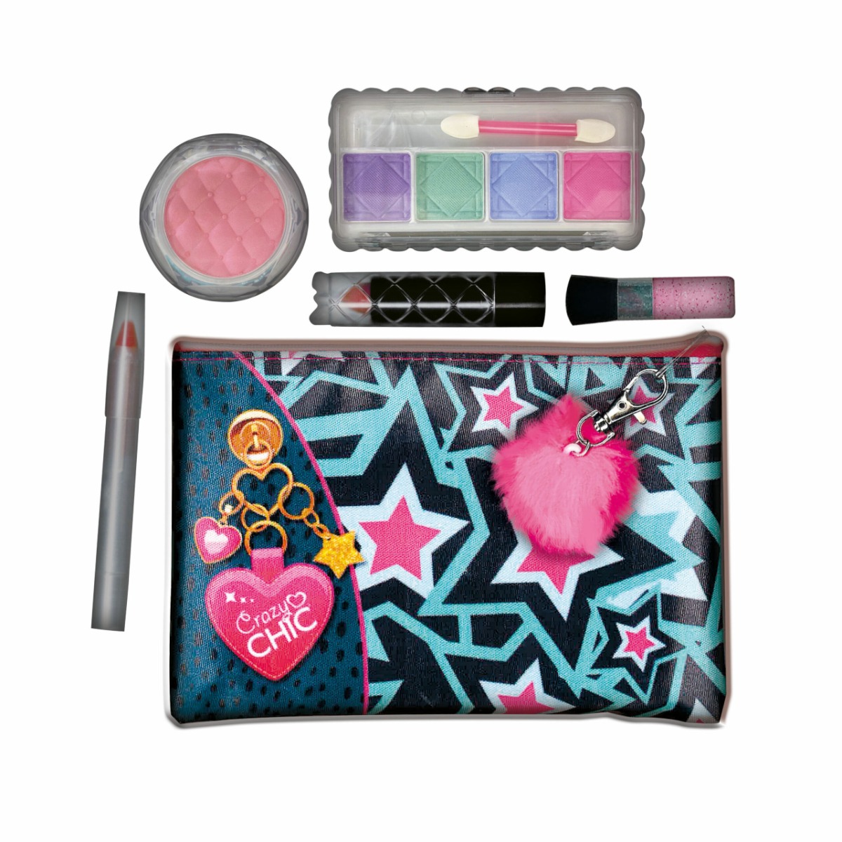 Set machiaj cu borseta Clementoni Crazy Chic Make up Pachette - poza 3