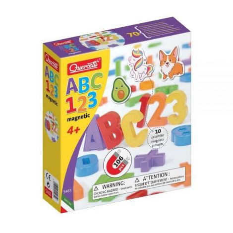 Set magnetic ABC 123, 4 ani+, Quercetti Q05465 - poza 1