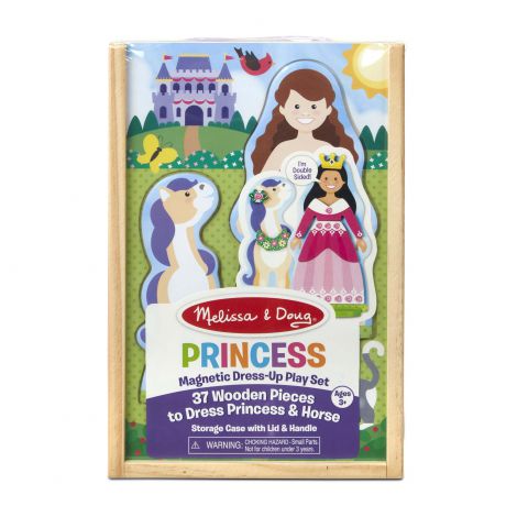 Set magnetic de imbracat printesa si calutul - Melissa & Doug - poza 1