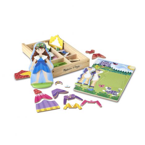 Set magnetic de imbracat printesa si calutul - Melissa & Doug - poza 2